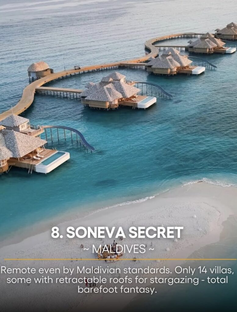 Greece Leads Global List of Best New Beach Hotels for 2025 Soneva Secret Maldives